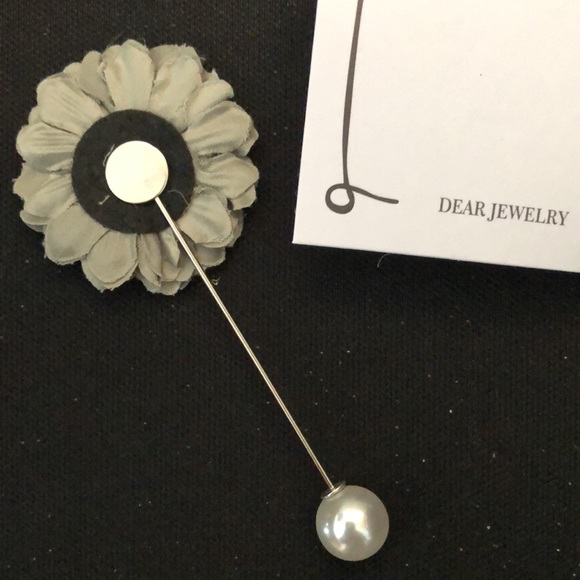 🎈 New Price! Silk flower stickpin -- Bundle deal!  3 for $30 - Picture 2 of 3